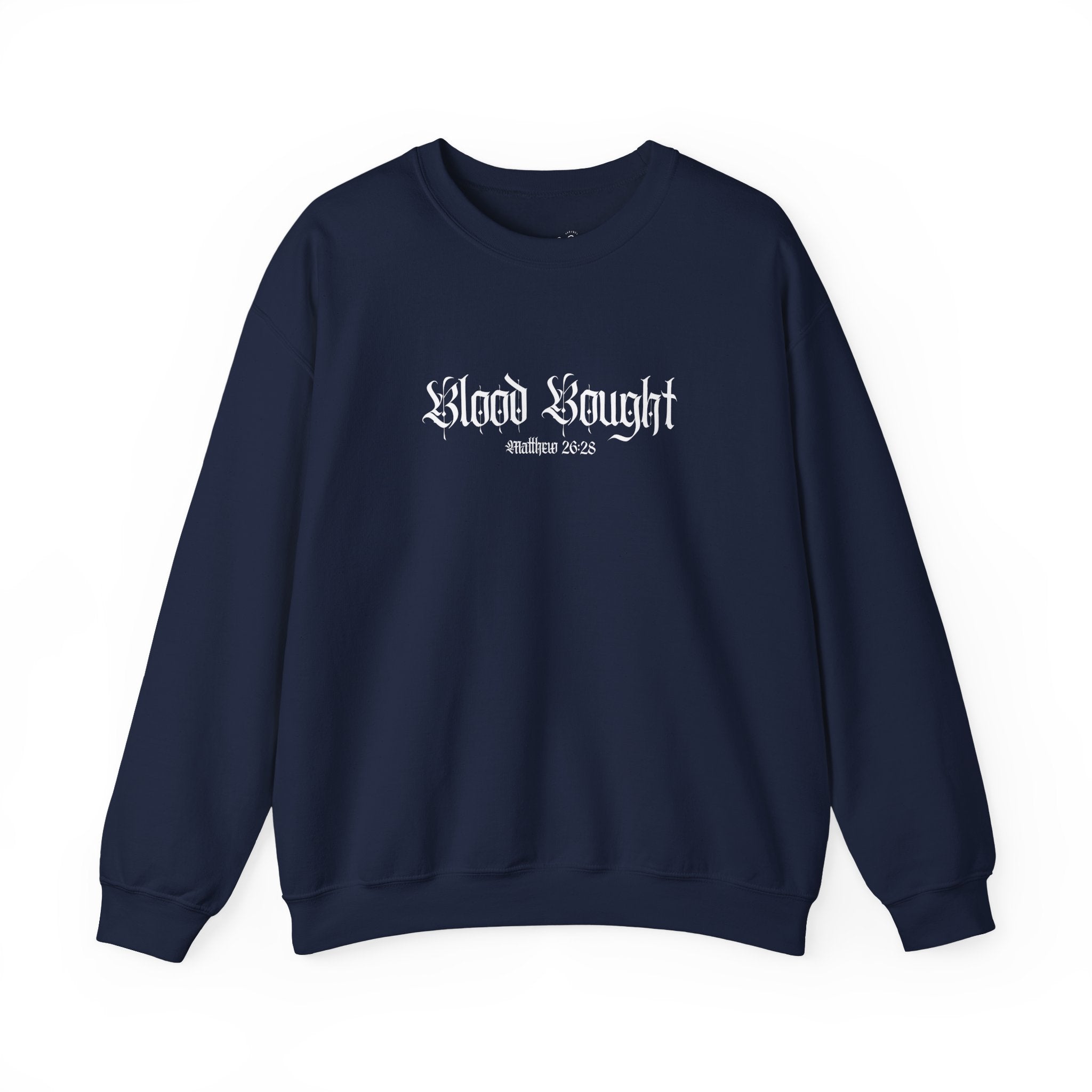 Blood Bought Crewneck Sweatshirt — (Matthew 20:28)