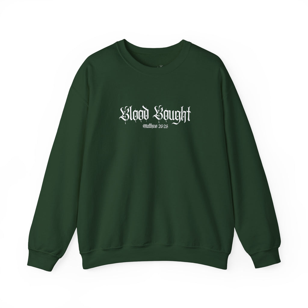 Blood Bought Crewneck Sweatshirt — (Matthew 20:28)