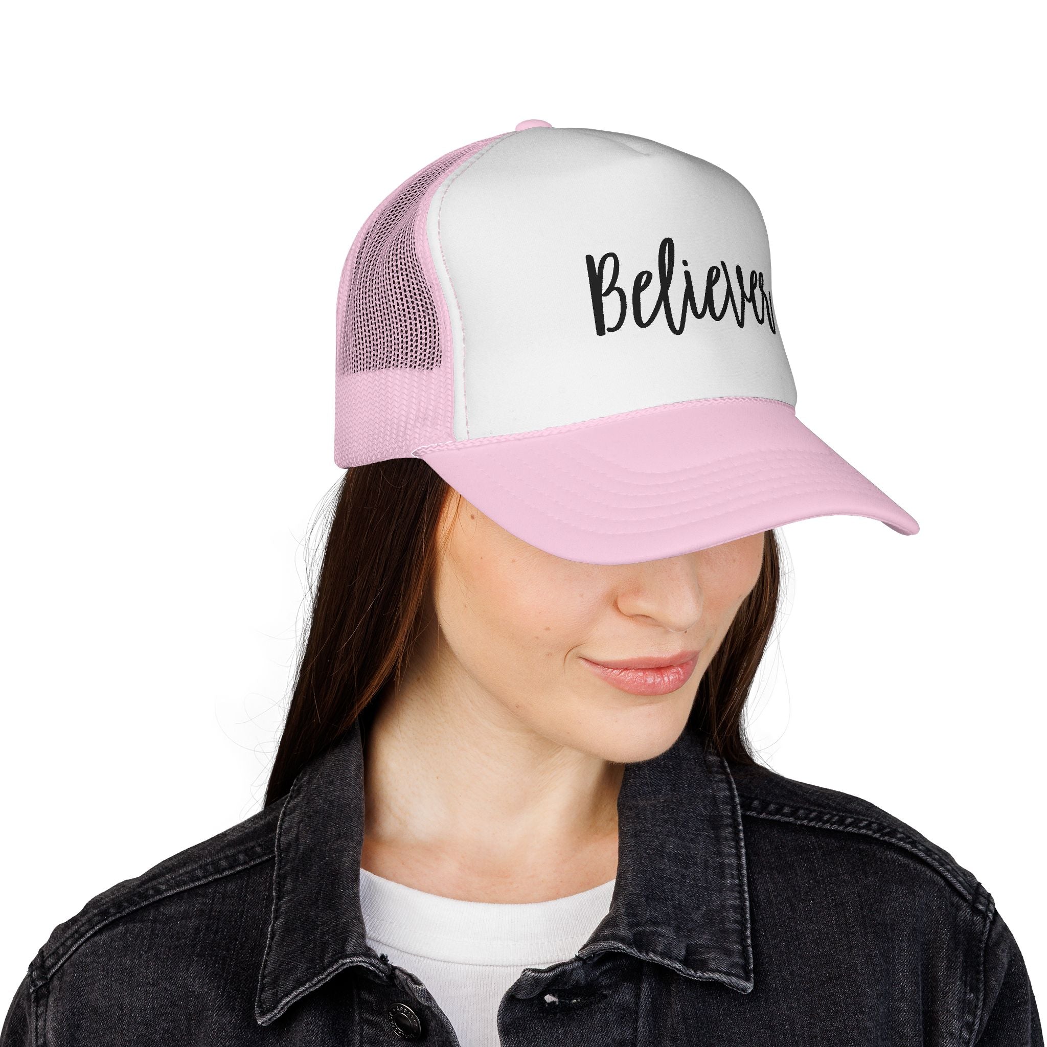 Believer Trucker Hat — Embroidered Mesh Cap