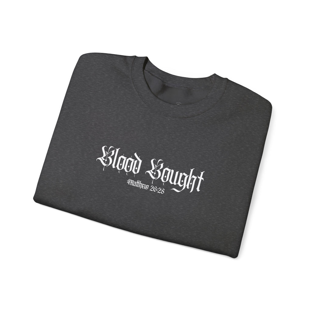 Blood Bought Crewneck Sweatshirt — (Matthew 20:28)