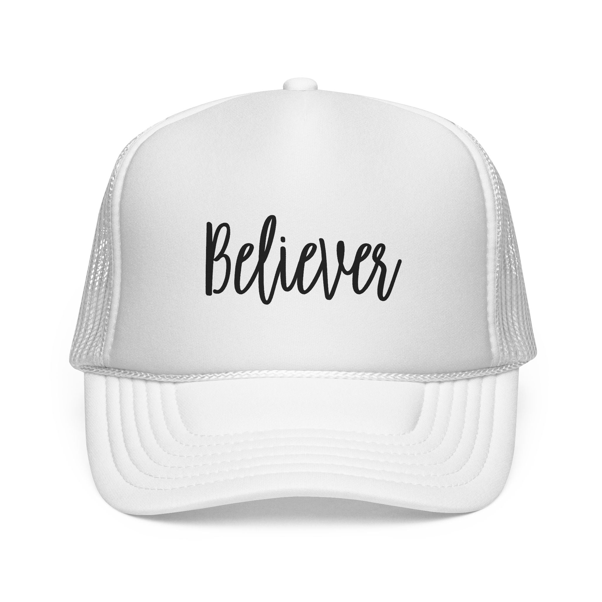 Believer Trucker Hat — Embroidered Mesh Cap