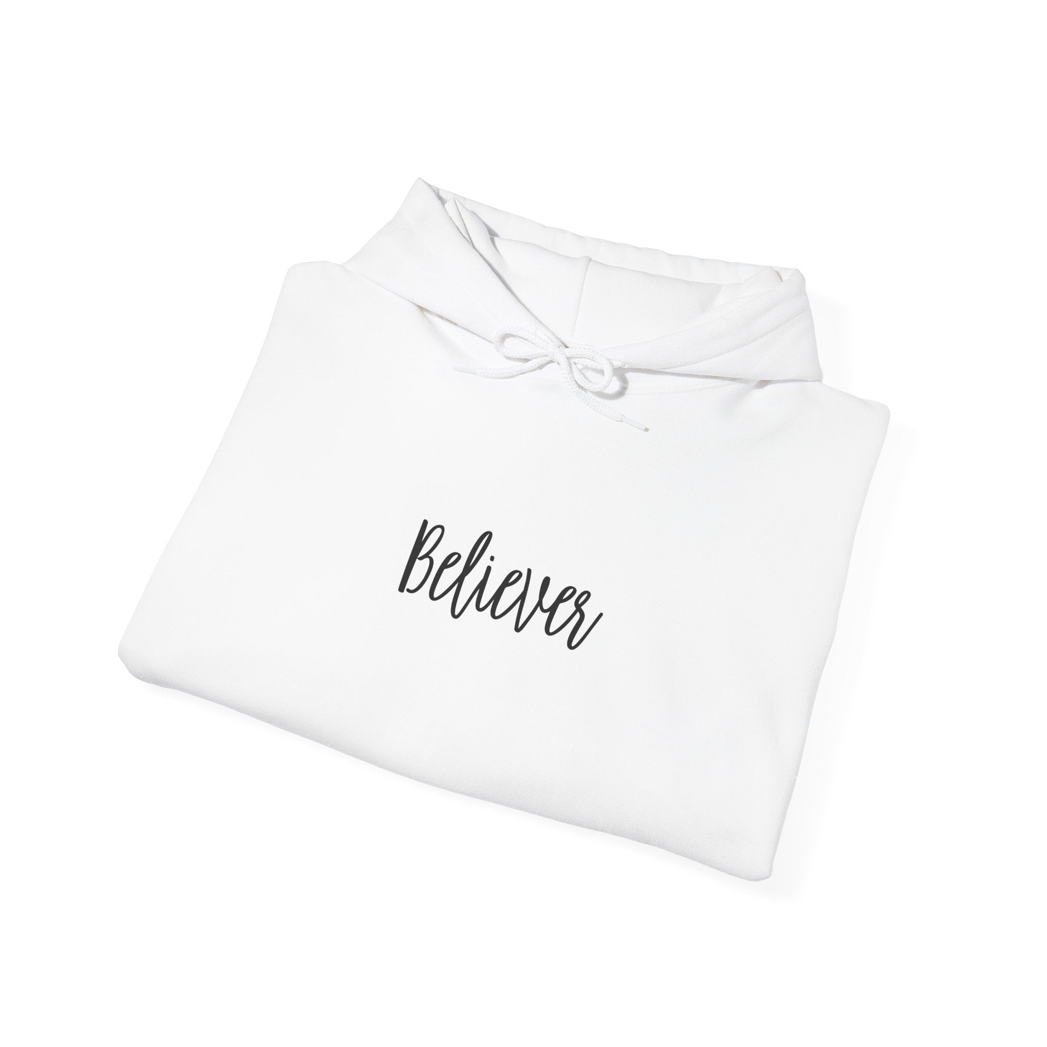 Believer Hoodie - 'Don't Stop Believing That He Is Good' Scripture & Cross