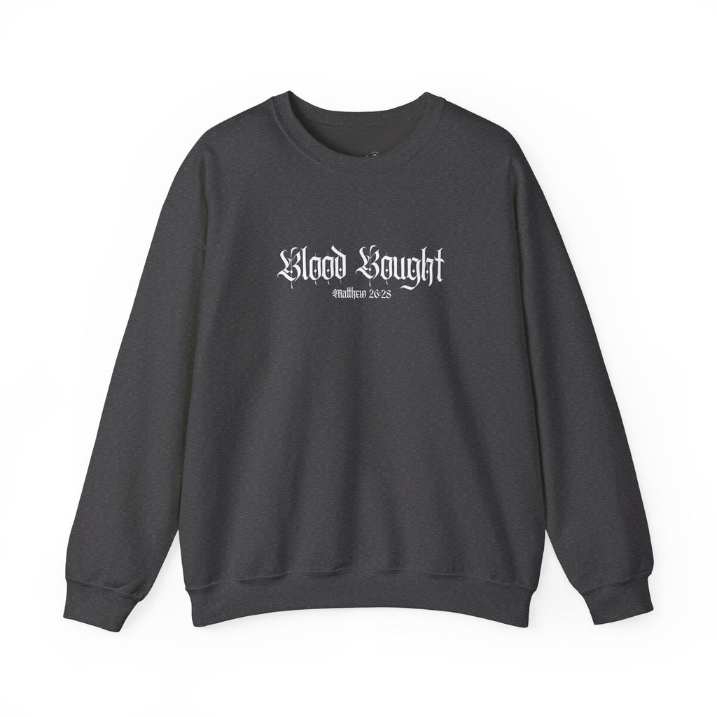 Blood Bought Crewneck Sweatshirt — (Matthew 20:28)