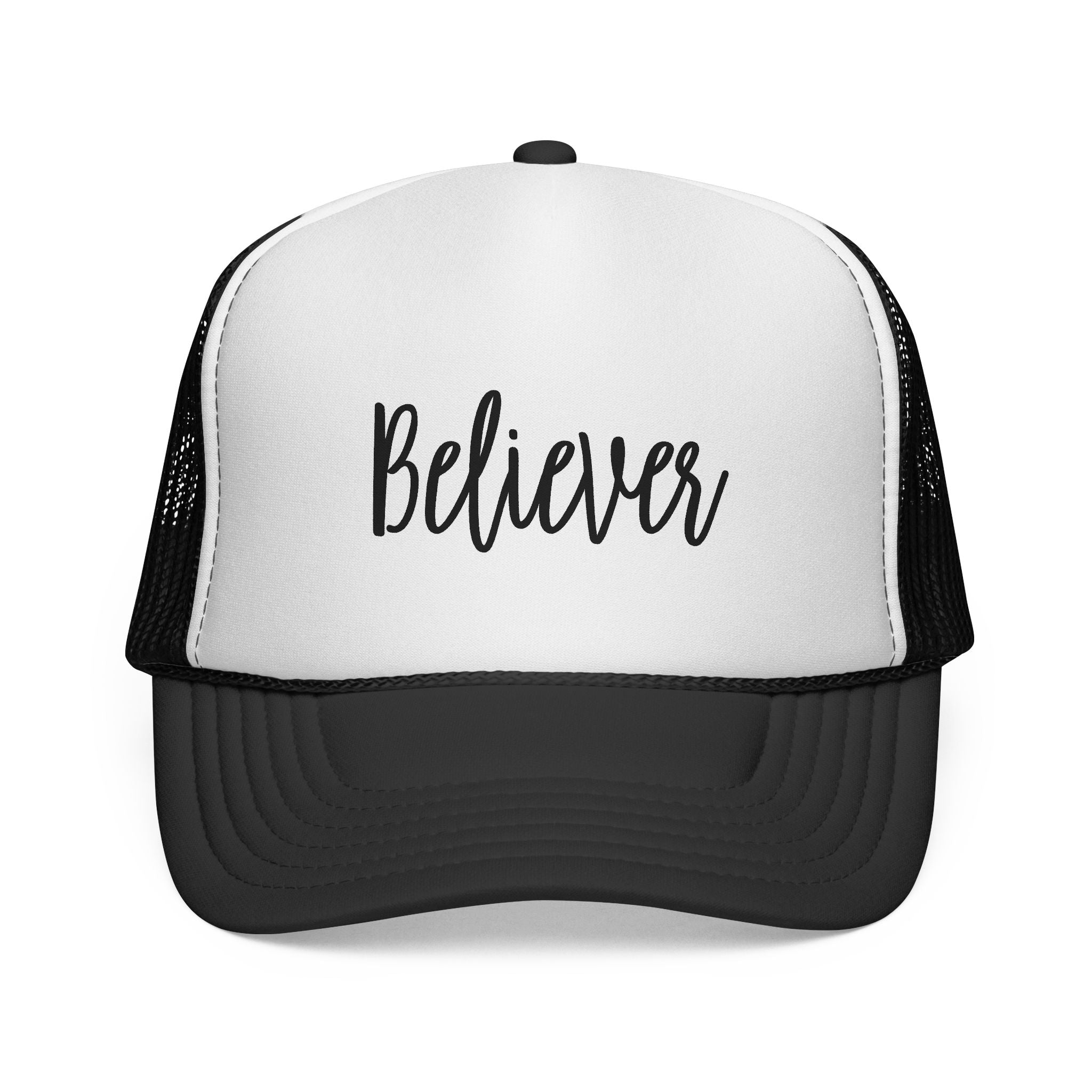 Believer Trucker Hat — Embroidered Mesh Cap
