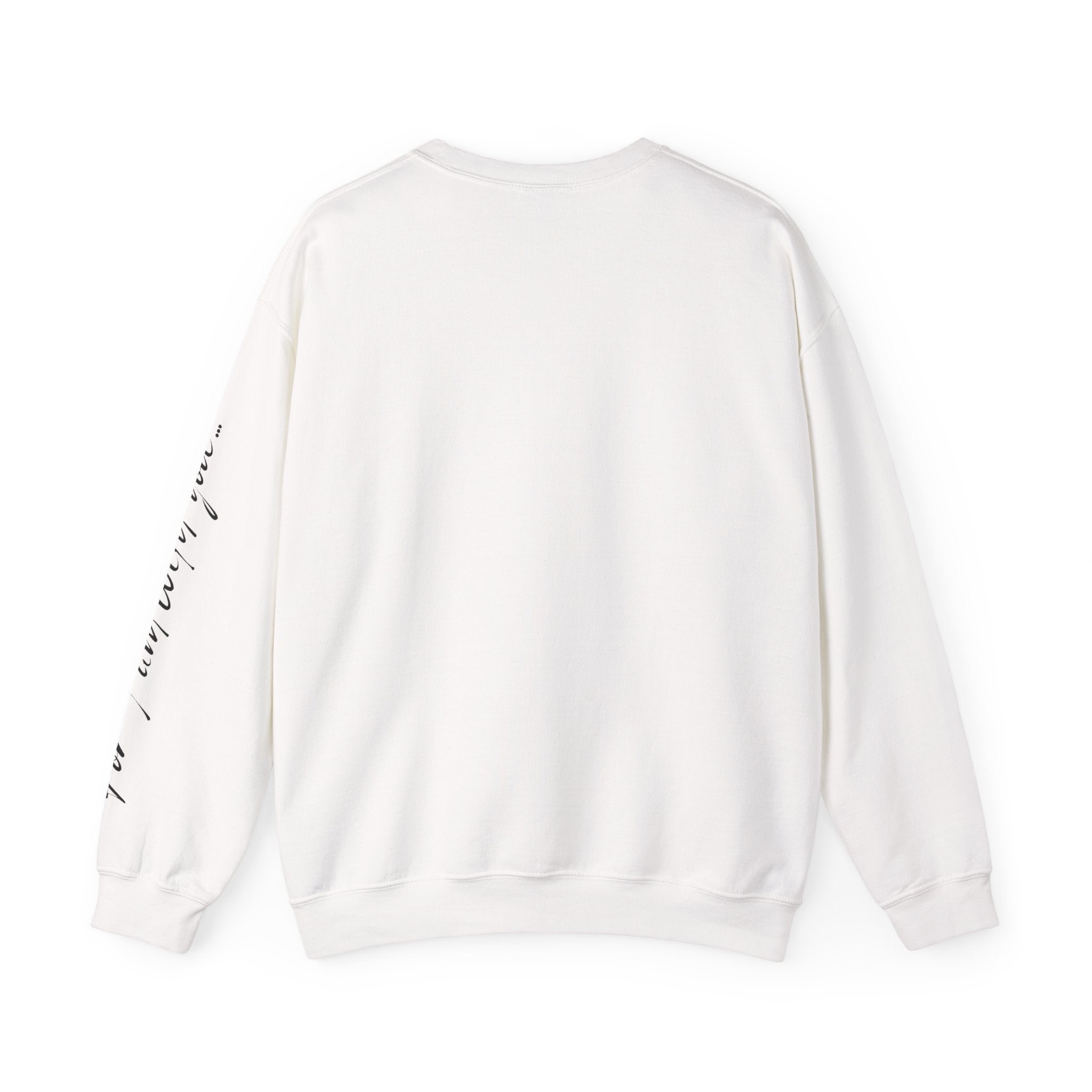 Fear Not Crewneck Sweatshirt with Sleeve Script
