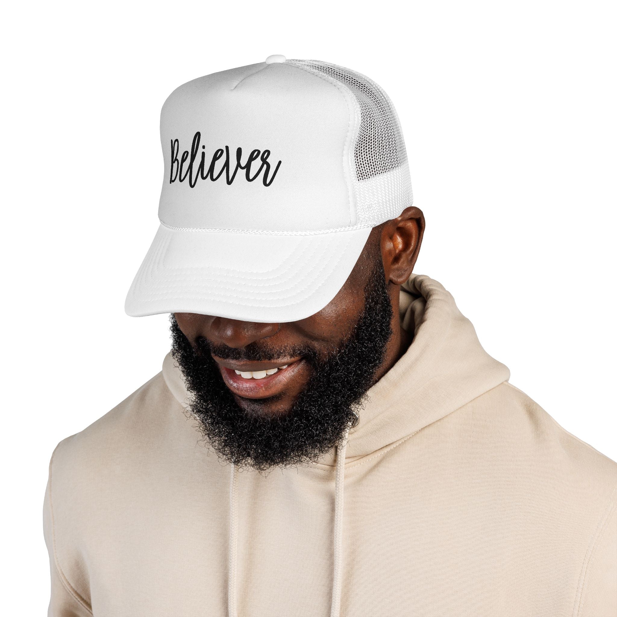 Believer Trucker Hat — Embroidered Mesh Cap