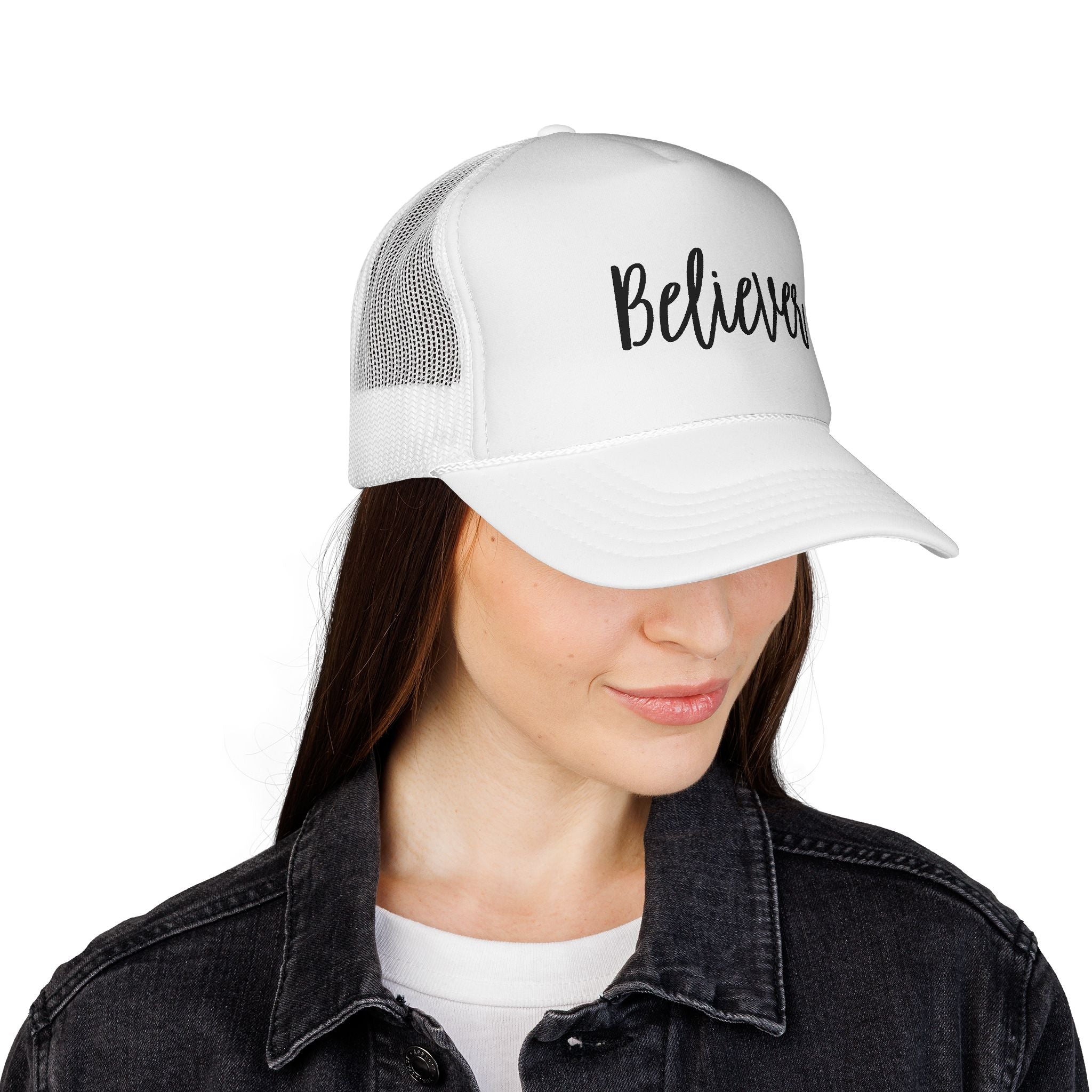 Believer Trucker Hat — Embroidered Mesh Cap